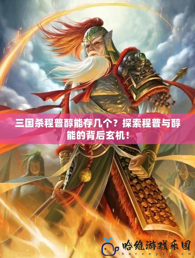 三國殺程普醇能存幾個？探索程普與醇能的背后玄機！