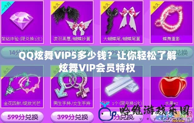 QQ炫舞VIP5多少錢？讓你輕松了解炫舞VIP會(huì)員特權(quán)