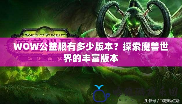 WOW公益服有多少版本？探索魔獸世界的豐富版本