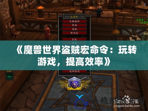 《魔獸世界盜賊宏命令：玩轉(zhuǎn)游戲，提高效率》