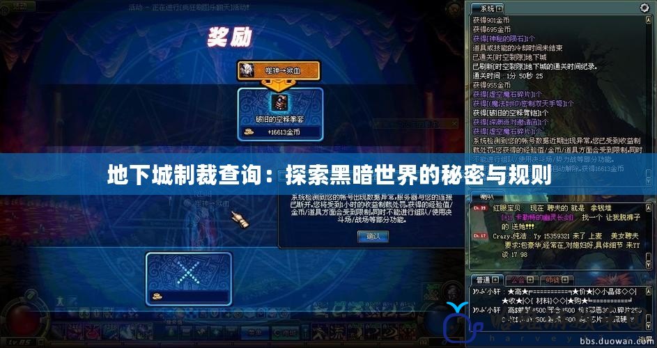 地下城制裁查詢：探索黑暗世界的秘密與規(guī)則