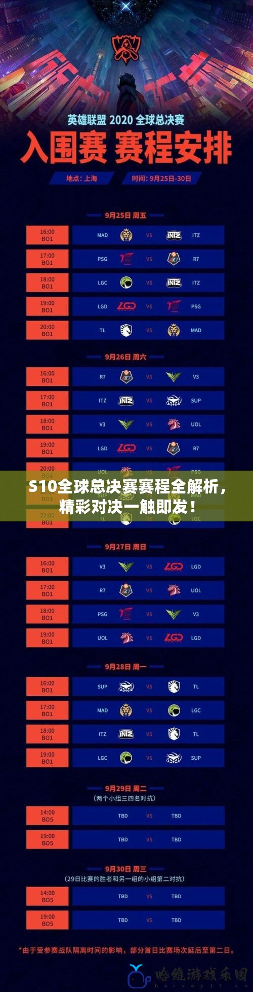 S10全球總決賽賽程全解析，精彩對決一觸即發(fā)！