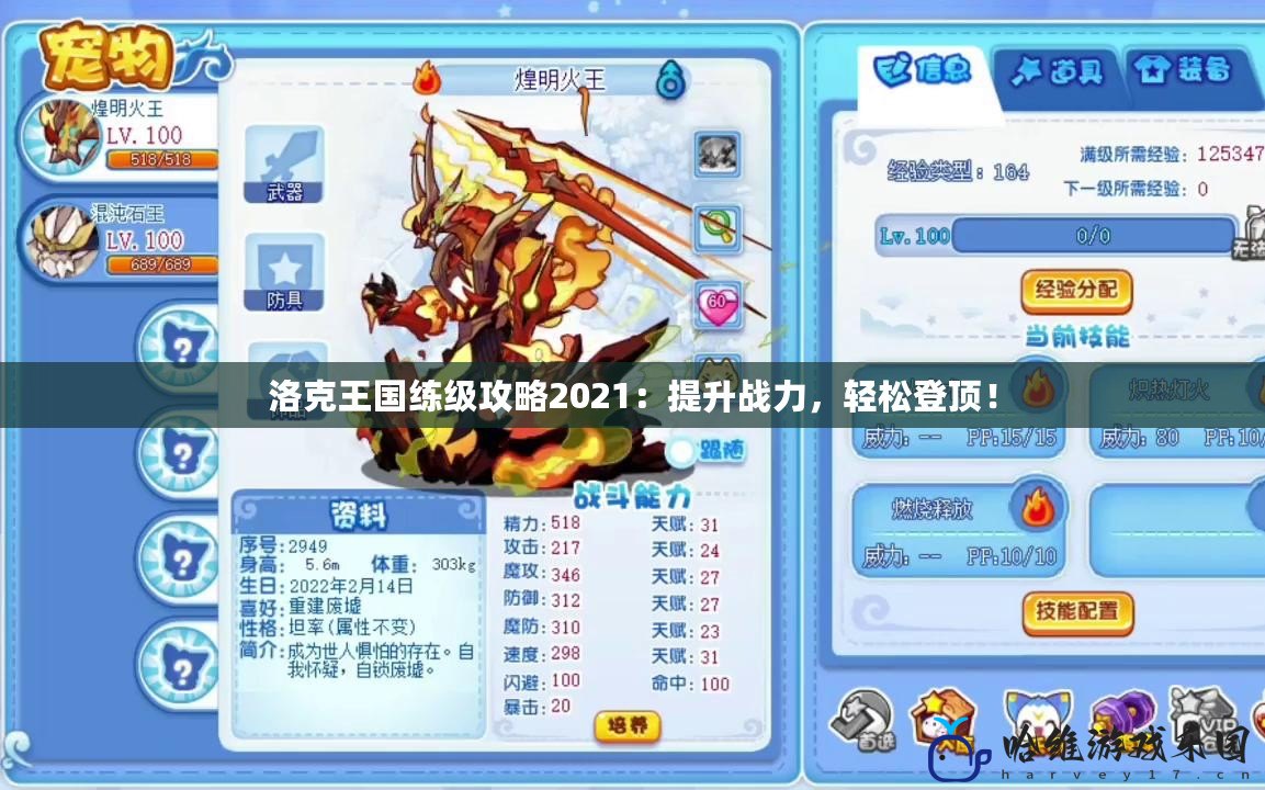 洛克王國練級攻略2021：提升戰力，輕松登頂！