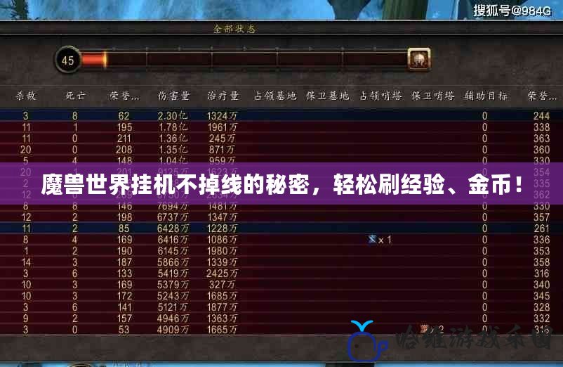 魔獸世界掛機不掉線的秘密，輕松刷經驗、金幣！