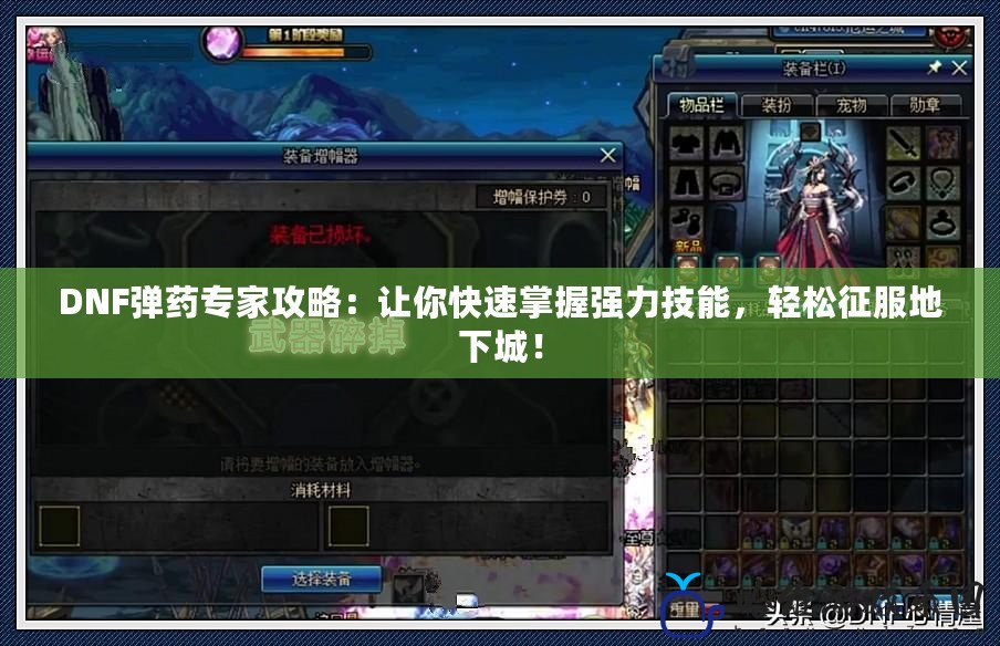 DNF彈藥專家攻略：讓你快速掌握強力技能，輕松征服地下城！