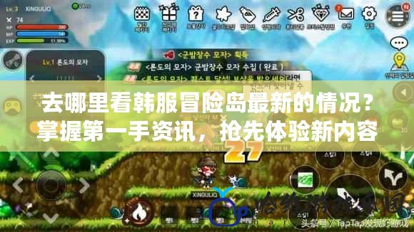 去哪里看韓服冒險島最新的情況？掌握第一手資訊，搶先體驗新內容！