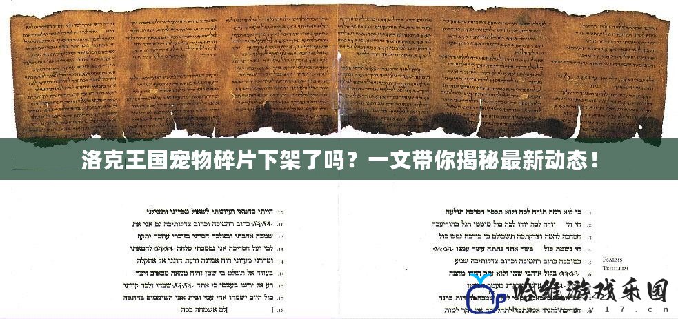 洛克王國(guó)寵物碎片下架了嗎？一文帶你揭秘最新動(dòng)態(tài)！