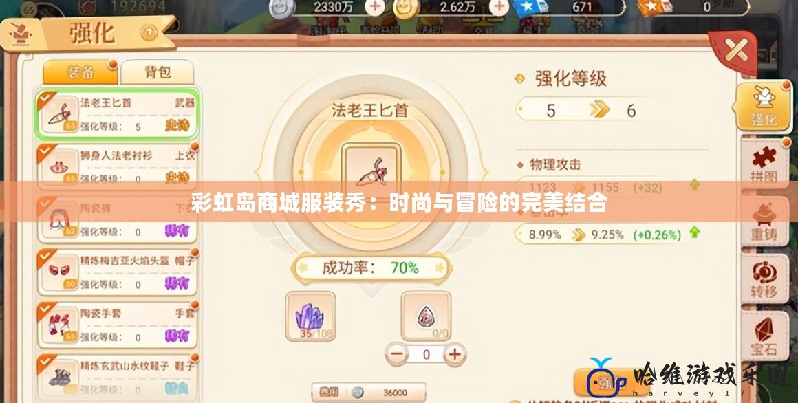 彩虹島商城服裝秀：時尚與冒險的完美結合