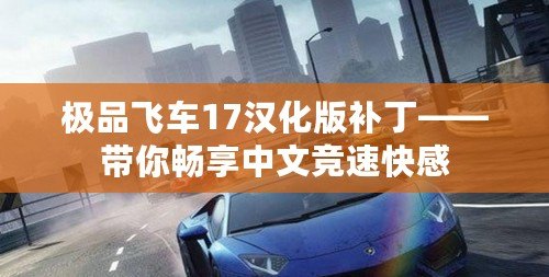 極品飛車17漢化版補(bǔ)丁——帶你暢享中文競速快感