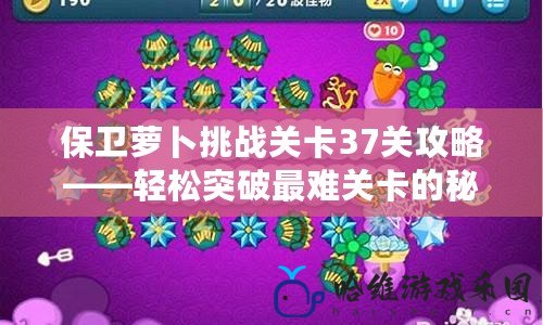 保衛蘿卜挑戰關卡37關攻略——輕松突破最難關卡的秘訣