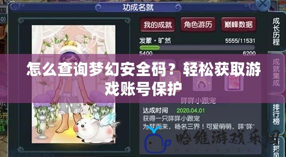 怎么查詢夢幻安全碼？輕松獲取游戲賬號保護
