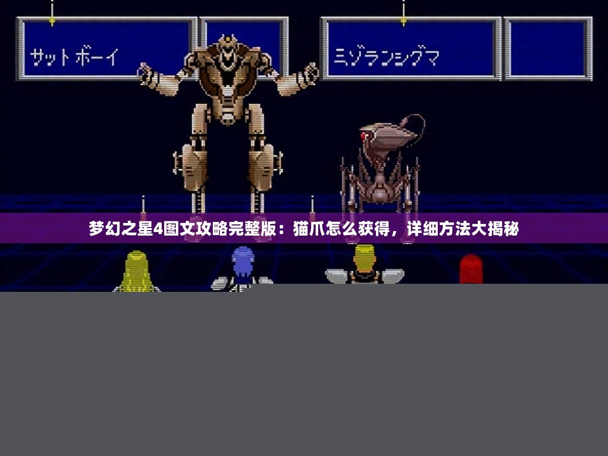 夢幻之星4圖文攻略完整版：貓爪怎么獲得，詳細方法大揭秘