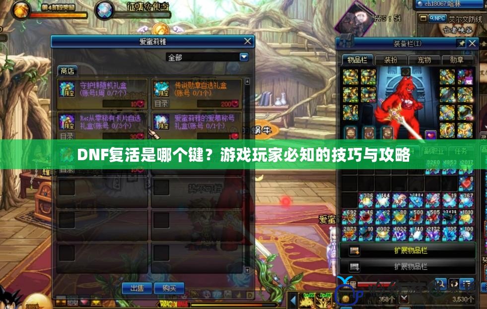 DNF復(fù)活是哪個(gè)鍵？游戲玩家必知的技巧與攻略