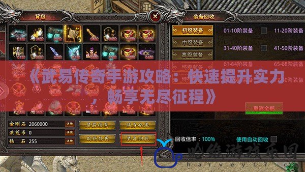 《武易傳奇手游攻略：快速提升實力，暢享無盡征程》