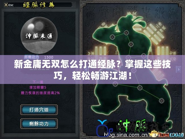 新金庸無雙怎么打通經脈？掌握這些技巧，輕松暢游江湖！