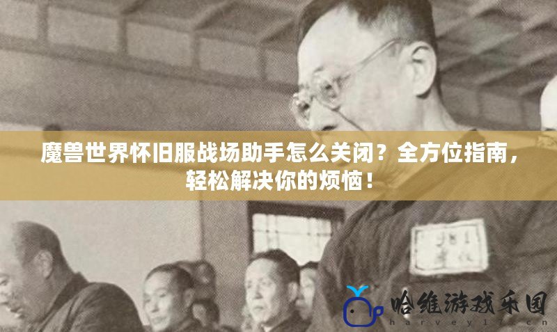 魔獸世界懷舊服戰場助手怎么關閉？全方位指南，輕松解決你的煩惱！
