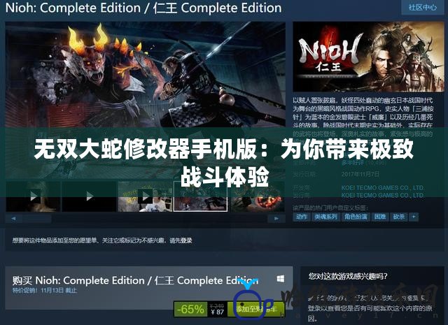 無雙大蛇修改器手機版：為你帶來極致戰斗體驗