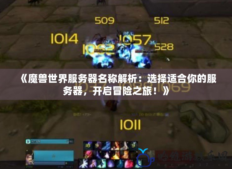 《魔獸世界服務器名稱解析：選擇適合你的服務器，開啟冒險之旅！》