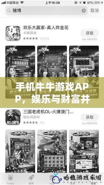 手機牛牛游戲APP，娛樂與財富并存的絕佳選擇